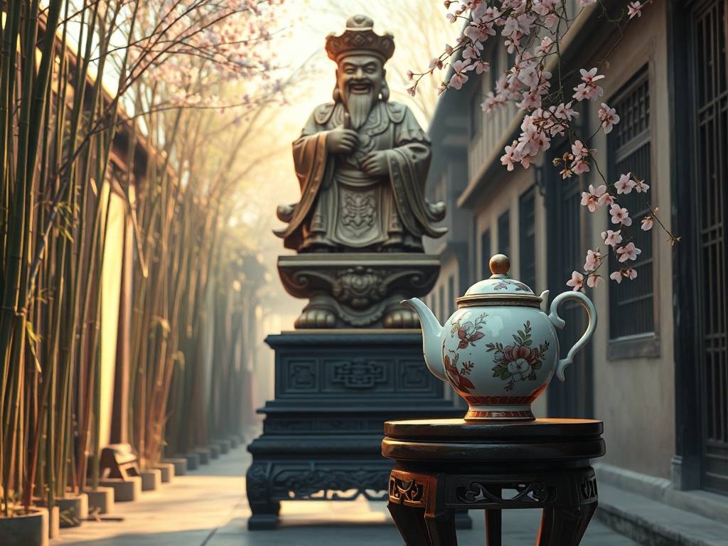 财神爷下方不能摆放什麽(me)  茶具有送客之象