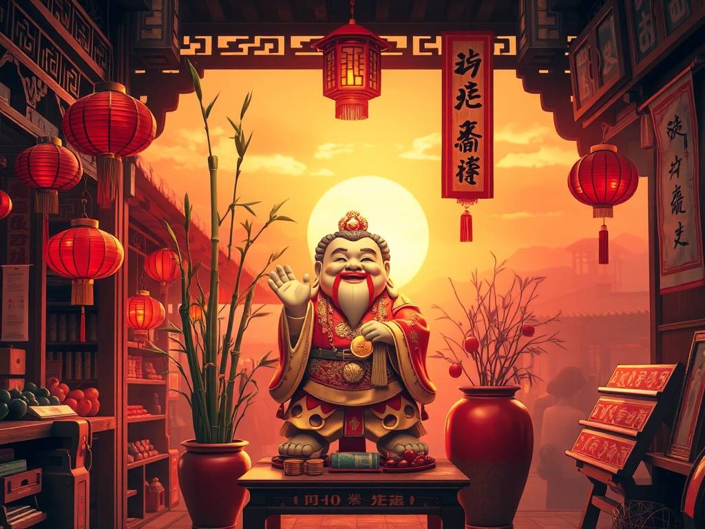 店铺财神爷的正确摆放位置