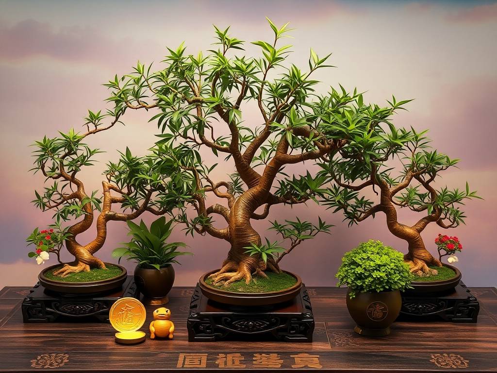 门店聚财的盆栽