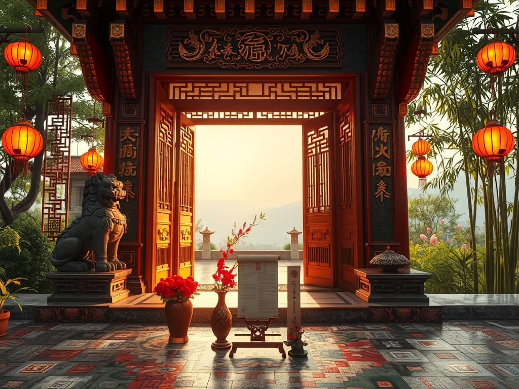 招财玄关画图片大全