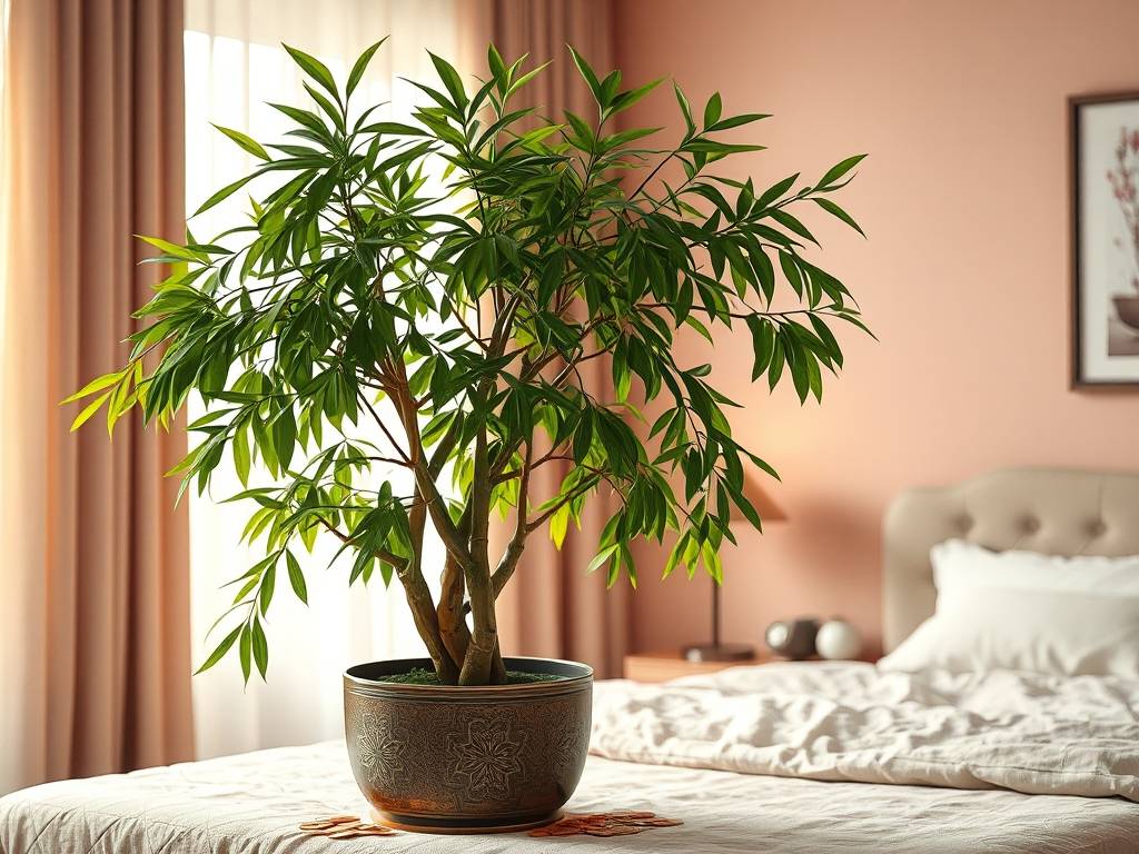 放在卧室里有益的植物 发财树招财进宝
