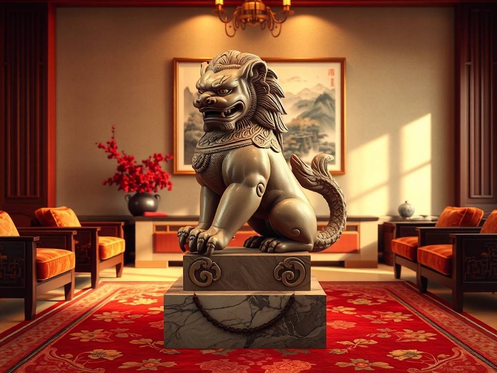 家里客厅摆狮子好不好 自然順(shùn)利得财