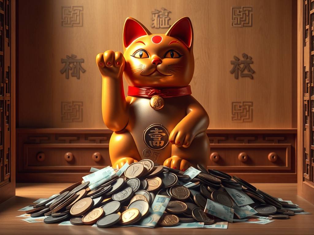 招财猫里面要放多少钱 正确使用钱财滚滚