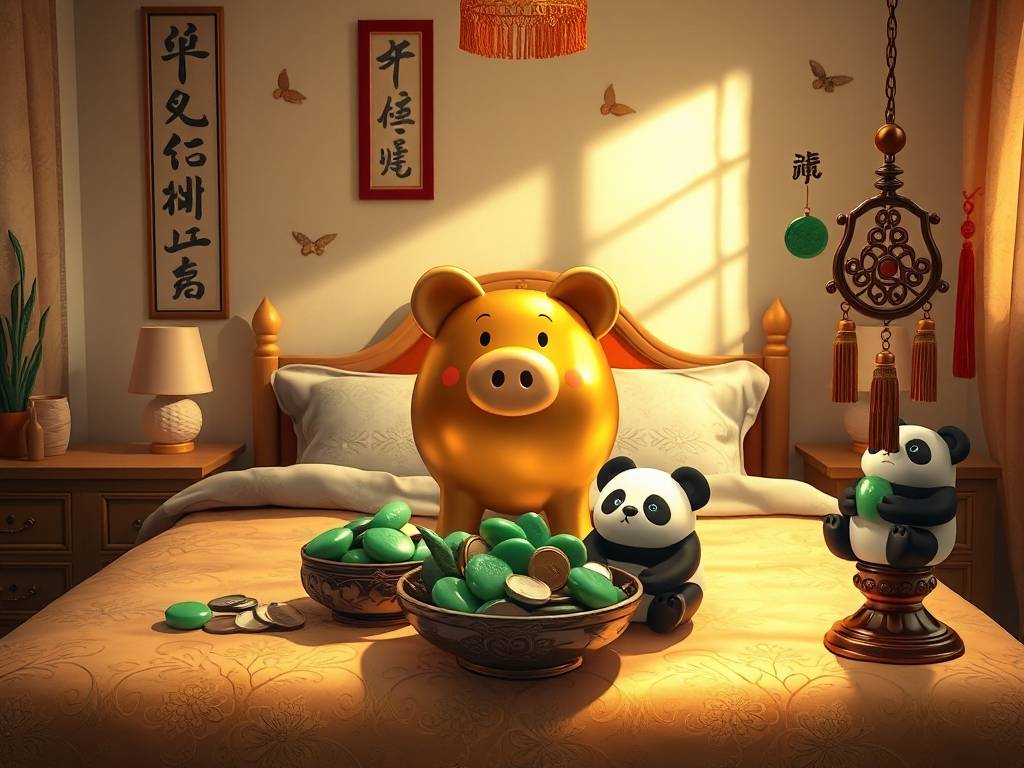 招财其实并不难！只需要在床的周围放三样东西！