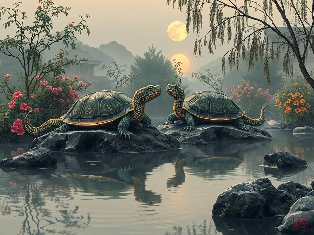 龙龟摆一个还是一对