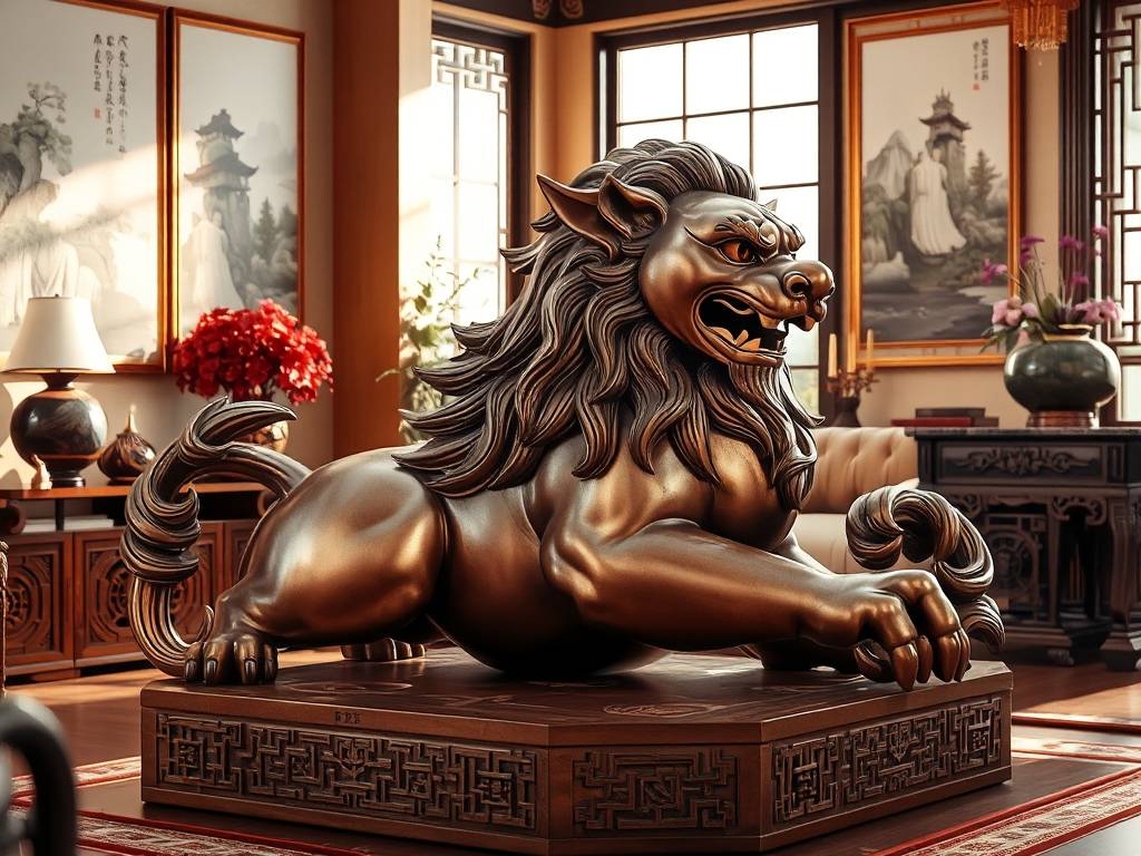 家里摆放什么辟邪(xié)镇宅 铜狮子有效的辟邪(xié)
