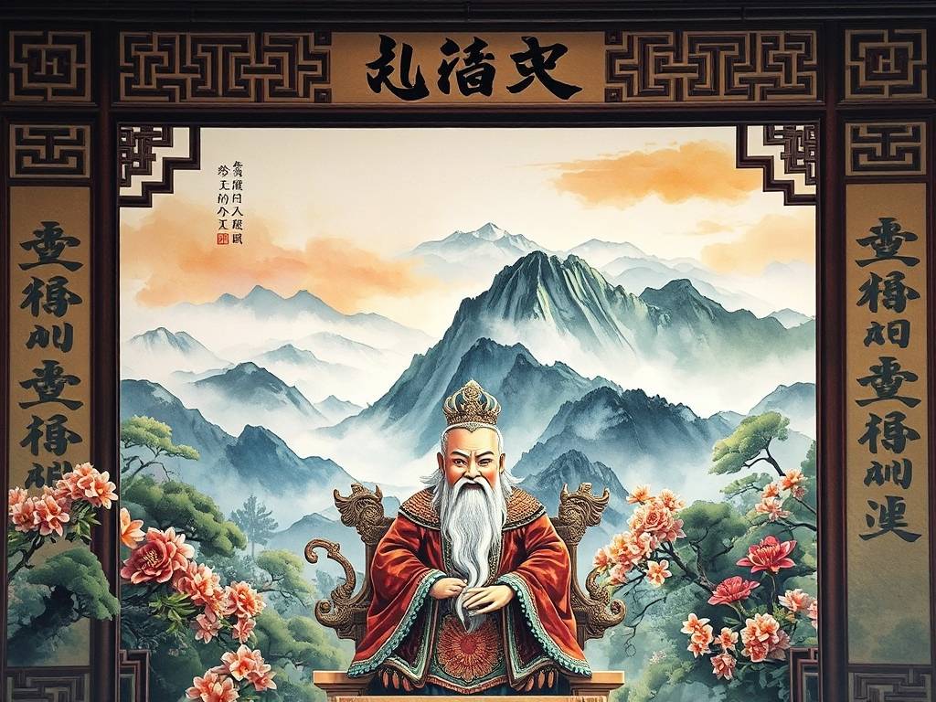 财神后面挂什么山水画 挂财神画的避讳