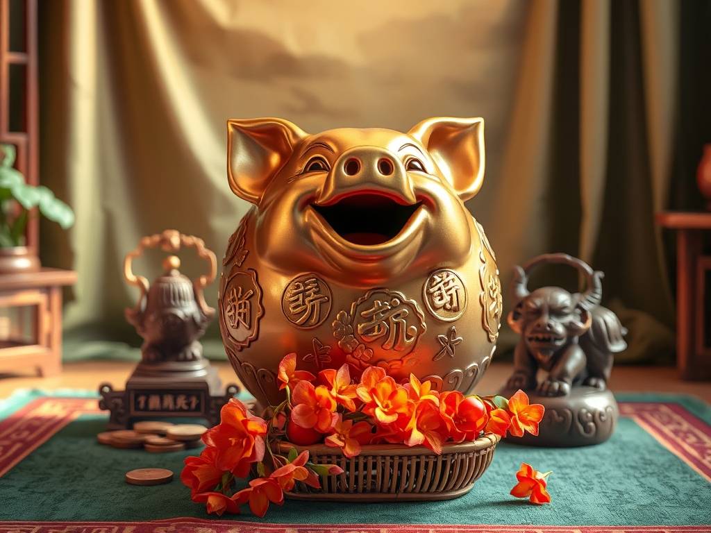 家居招财摆件 堆金聚财大(dà)富大(dà)贵