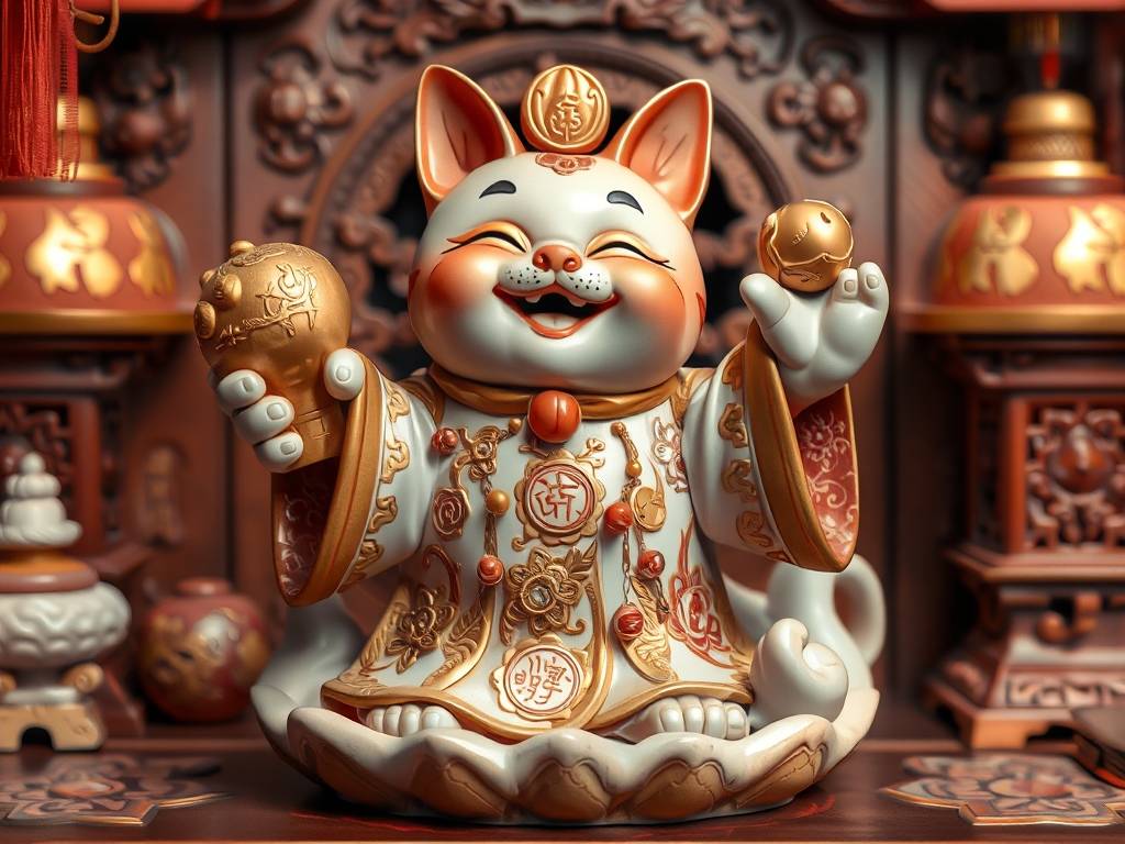 招财童子摆件(jiàn) 吉利顺遂万事大吉