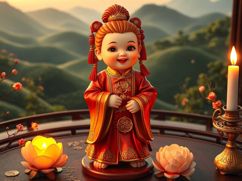 招财童子摆件(jiàn) 吉利顺遂万事大吉