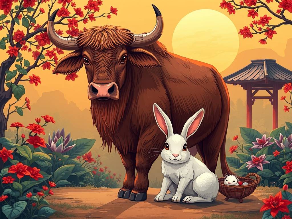 牛和兔子生肖配吗 是(shì)非常合适的