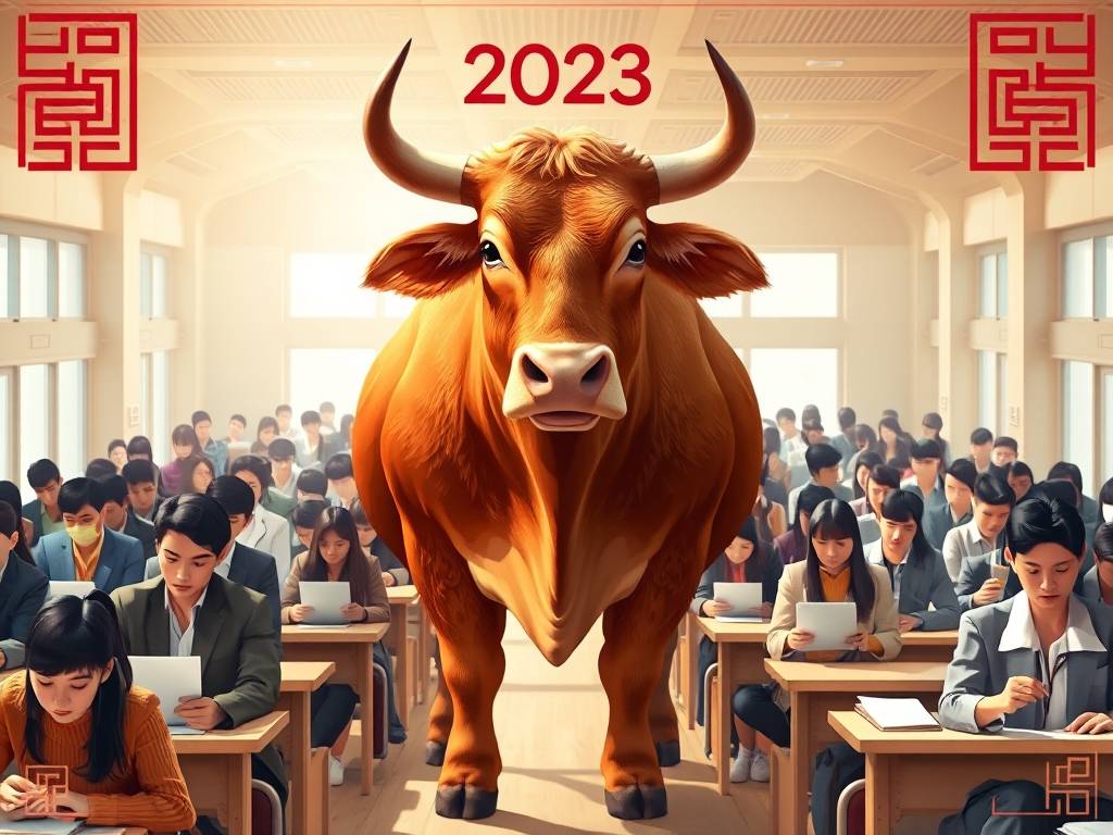 属牛人(rén)2023年考试能否顺利 学习表现很好