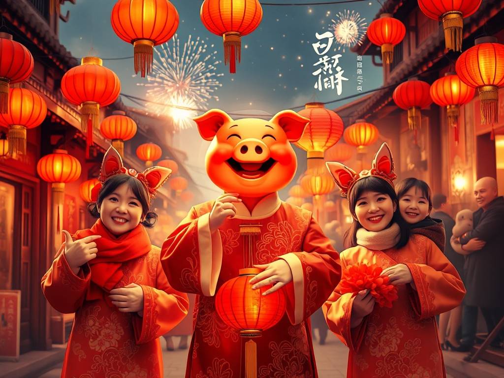 属猪人黑兔年春节大爆发，有两喜，大福到来