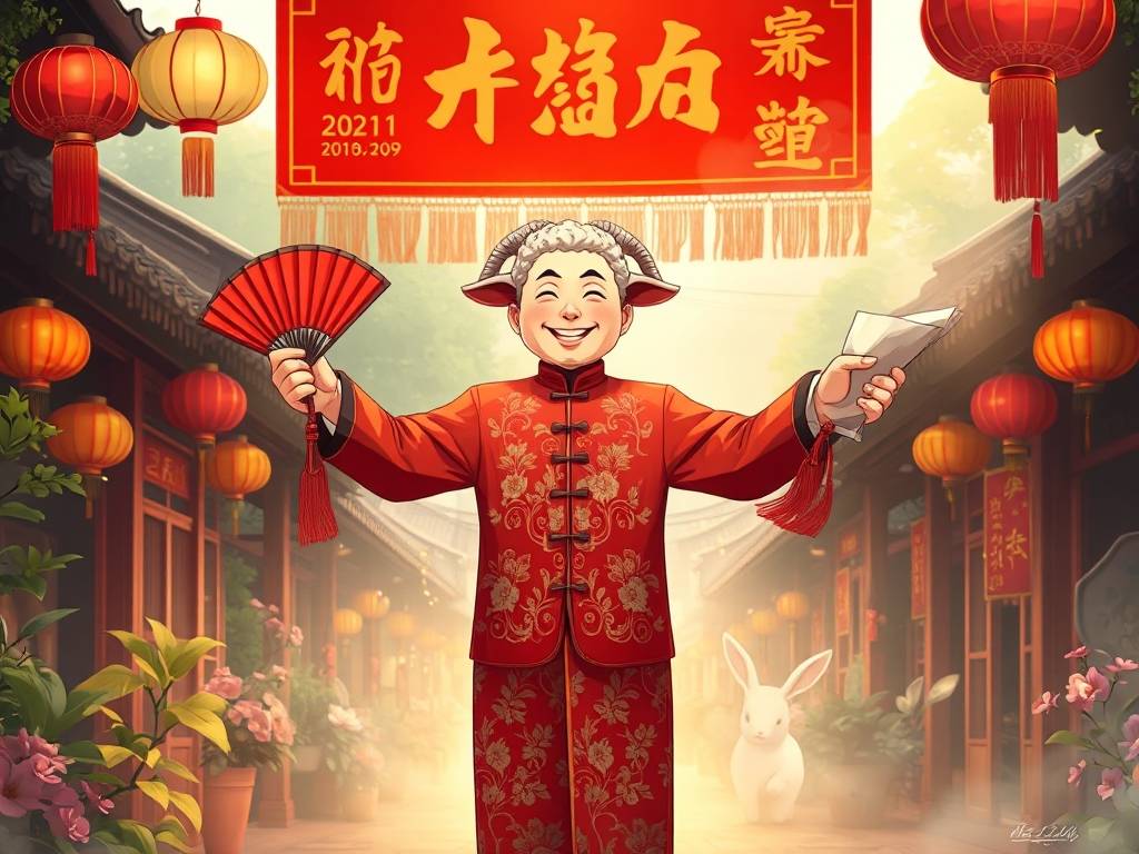 属羊人黑兔年春节大爆发，有两喜，大福到来