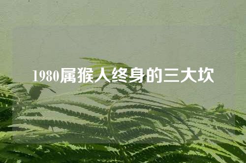 1980属猴人终身的三大坎