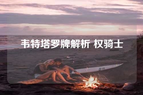 韦特塔罗牌解析 权骑士