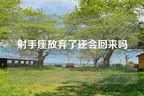 射手座放弃了还会回来吗