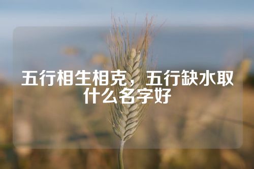 五行相生相克，五行缺水取什么名字好
