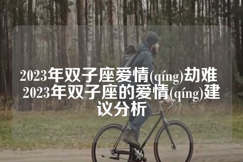 2023年双子座爱情(qíng)劫难 2023年双子座的爱情(qíng)建议分析