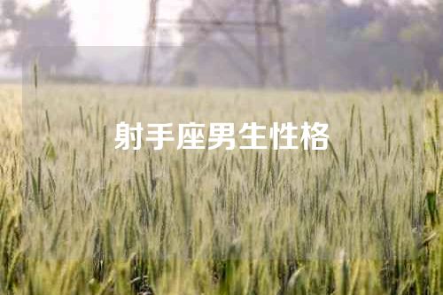 射手座男生性格