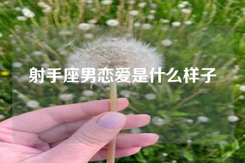 射手座男恋爱是什么样子
