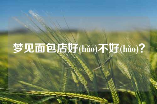 梦见面包店好(hǎo)不好(hǎo)？