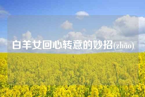 白羊女回心转意的妙招(zhāo)