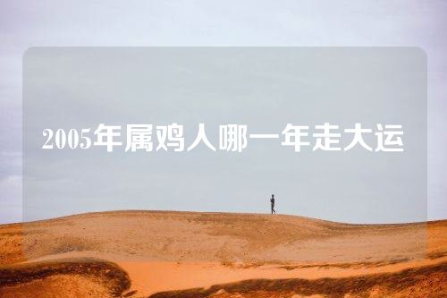 2005年属鸡人哪一年走大运