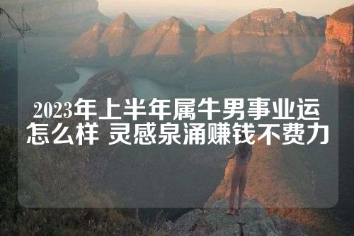 2023年上半年属牛男事业运怎么样 灵感泉涌赚钱不费力