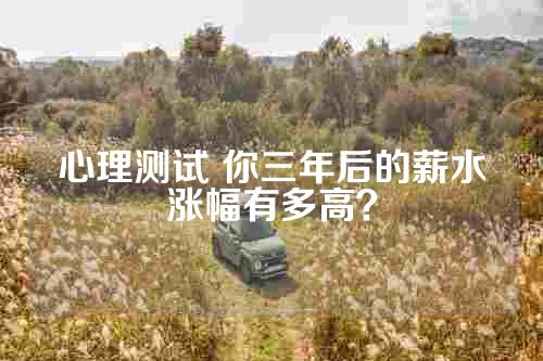 心理测试 你三年后的薪水涨幅有多高？