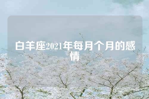 白羊座2021年每月个月的感情