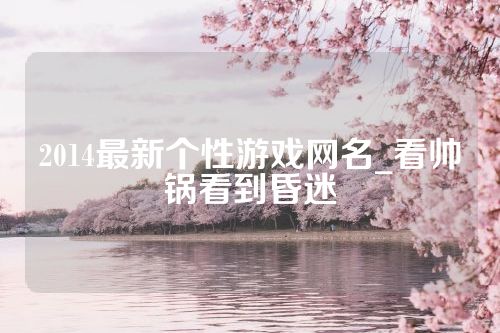 2014最新个性游戏网名_看帅锅看到昏迷