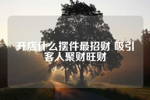 开店什么摆件最招财 吸引客人聚财旺财