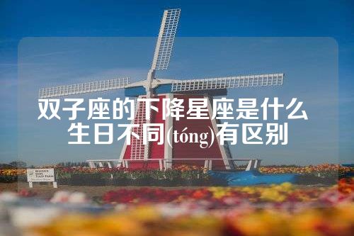 双子座的下降星座是什么 生日不同(tóng)有区别