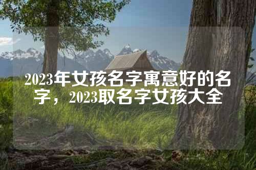 2023年女孩名字寓意好的名字，2023取名字女孩大全